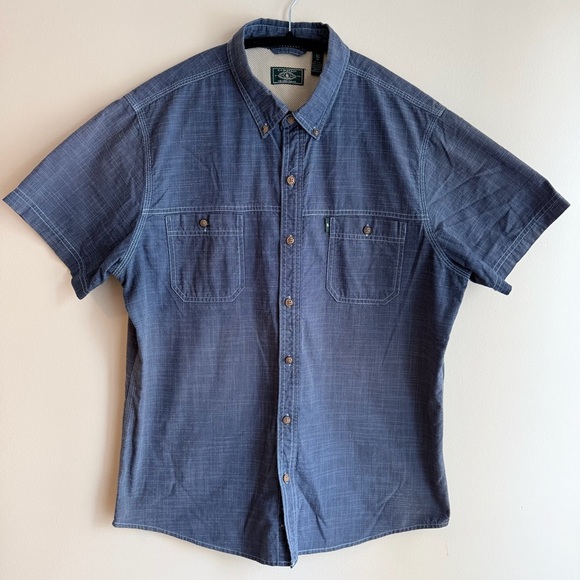 G.H. Bass & Co. Other - G.H. Bass & Co. Men's Short Sleeve Dark Blue Woven Shirt